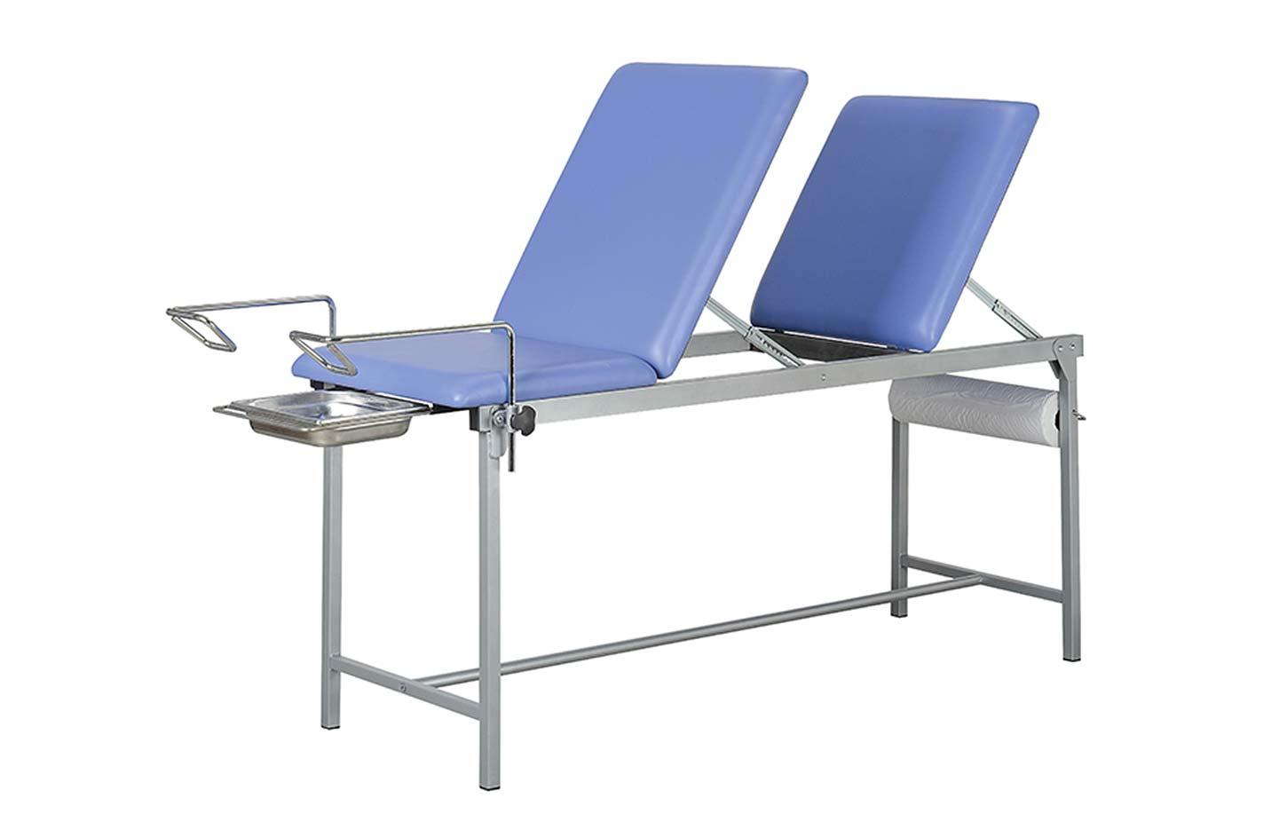 Divan d’examen médical Exam gyneco largeur 60 cm avec dossier réglable - France Bureau